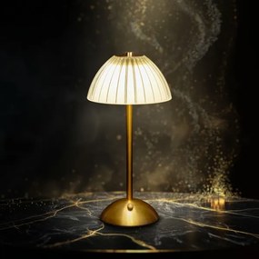 Fényerőszabályozható, újratölthető PARIS LED asztali lámpa, 2 W, 5 V, 800 mAh, arany