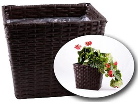 Polyrattan téglalap fiók III