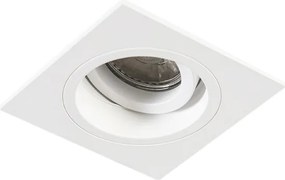 Okos, szögletes, fehér, süllyesztett spotlámpa WiFi GU10-zel - Chuck