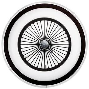 LED Dimmelhető mennyezeti lámpa ventilátorral ZEPHYR LED/48W/230V fekete + távirányító