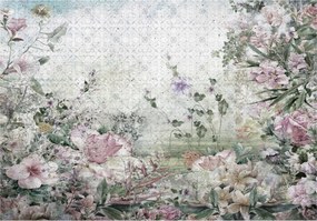 Fotótapéta flizelina Virágok Akvarell Vintage Pasztell Méret 368x254 +ragasztó