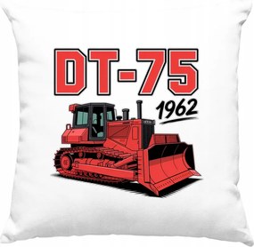 Dt-75 retro párna Prl traktor 1 fehér