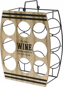 Bortartó Állvány Fekete-barna 8 Palackhoz Loft