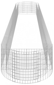 horganyzott vas gabion magaságyás 600x100x50 cm