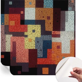 Design fali fotótapéta öntapadós Színes formák 250x250 cm