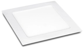 LED panel , 12W , süllyesztett , négyzet , természetes fehér , Epistar chip , LEDISSIMO