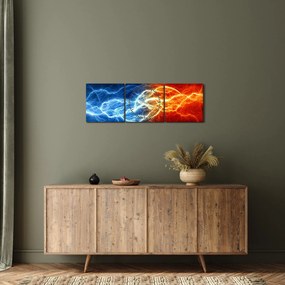 Az elektromos feszültség képe (órával) (90x30 cm)