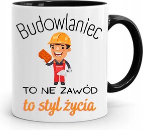 Bögre Fekete Építő Barkács Szakember Ajándék fényképes nyomtatással