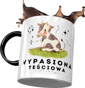 Fekete bögre anyósnak, fényképes nyomott mintás ajándék