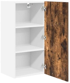 Függő szekrény Riga Füstölt tölgy és fehér 40 x 31 x 80 cm