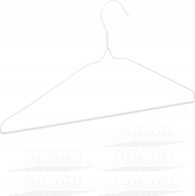 Akasztók fém Relaxdays fehér 50 db
