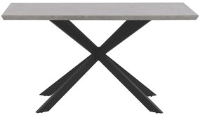 Stílusos Betonhatású Étkezőasztal 140 x 80 cm SPECTRA  Beliani