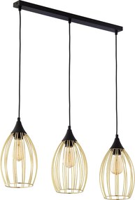 TK Lighting LIZA GOLD 2817 Függőlámpa 3x60W/E27