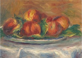 Kép - Auguste Renoir, Peaches on a  Plate, reprodukciók (70x50 cm)