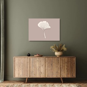 Üveg kép - Bézs színű levelek N⁰3 (70x50 cm)
