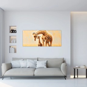 Kép - Zsiráfok (120x50 cm)