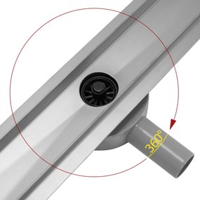 Lineáris lefolyó REA PURE NEO PRO Nickel Brush 50