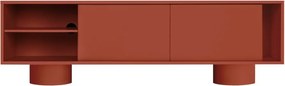 Terrakotta színű TV-állvány 160x48x42 cm Taro – noo.ma