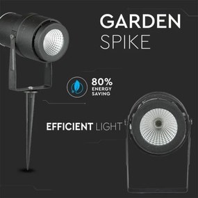 LED Kültéri lámpa LED/12W/100-240V IP65 fekete - zöld fény