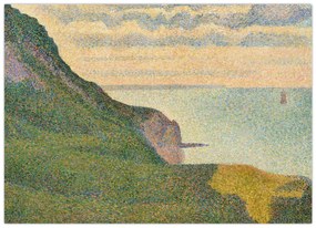 Kép - Georges Seurat, Seascape at Port-en-Bessin, Normandy, reprodukciók (70x50 cm)