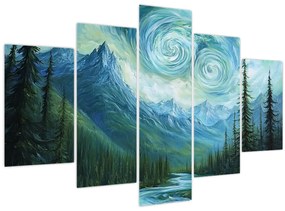 Kép - Táj Van Gogh érintésével (150x105 cm)