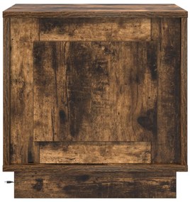 LED fényes éjjeli szekrények 2 db Füstölt tölgy 44x34,5x45 cm