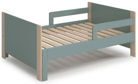 Zöld-natúr színű bővíthető gyerekágy 90x140/190 cm Willi – Marckeric