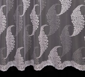 Mg Függöny jacquard 4302 Fehér 270X140 szalaggal