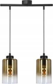 Függőlámpa díszléc 41cm borostyán lámpabúra 2xE27 Aspra 32-16263 Candellux