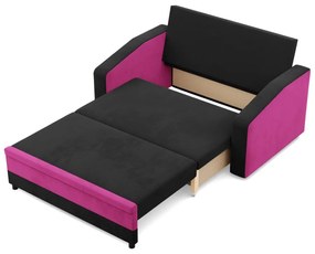 Hewlet kanapé, szövet anyag, fekete - rózsaszín