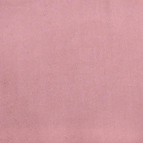 rózsaszín bársony rugós ágy matrac nélkül 120x220 cm