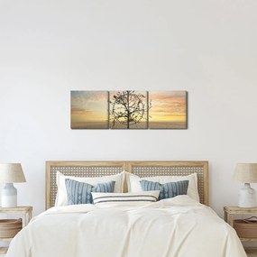 Kép - fa a sivatagban (órával) (90x30 cm)