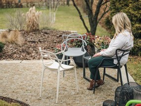 4 db Műanyag KATO szék szett, zsályazöld