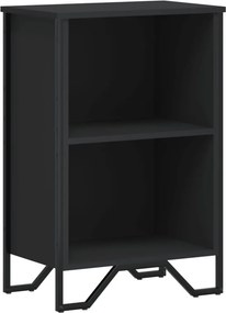 vidaXL fekete szerelt fa könyvszekrény 50 x 31 x 74,5 cm