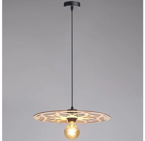 Csillár zsinóron FALCO 1xE27/60W/230V átm. 40 cm bézs