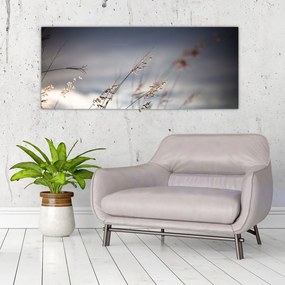 Kép - Rét virágai a tónál (120x50 cm)