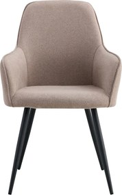 2 db Harbo étkezőszék, kárpitozott, fém lábakkal, szürke színű