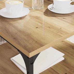 vidaXL Dohányzóasztal Artisan tölgy 55 x 55 x 40 cm Faanyag