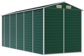 zöld horganyzott acél kerti fészer 191 x 470 x 198 cm