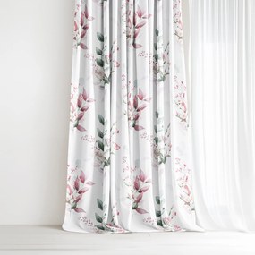 Goldea pamut drapéria deluxe - zsenge rózsák 240x160 cm