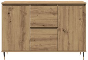 Oldalszekrény Ajtókkal és Fiókokkal, Mesteri Tölgy 101,5x35x70 cm