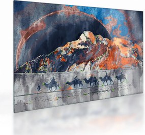 Üveg kép - A sweathouse-ok illusztrációja (70x50 cm)