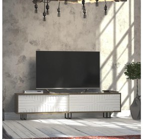 TV asztal/Szekrény Askalia (tölgy + fehér)  . 1101393