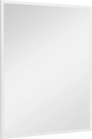 HOMCOM Téglalap alakú Tükör Fürdőszobai Tükör 70x90 cm Dekoratív Fali Tükör Nappaliba, Előszobába, Gondolom vagy Függőleges Használatra Fehér | Aosom