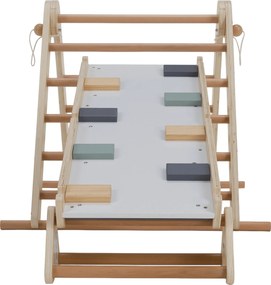 Montessori Pikler-háromszög 3 az 1-ben, természetes/színes, OPRIN