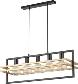 Sigma lighting modern függeszték merci fekete arany sig32395