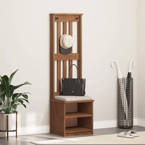 SANDNES tömör fenyőfa előszobafa 45x40x159,5 cm