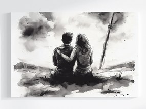 Vászonkép Canvas Emberek Férfi Nő Pár Kapcsolat Szerelem 60x40