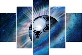 Kép - Futball a térben (150x105 cm)
