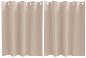 Függönyök függönyökkel 2 pcs Tópszínű Poliészter